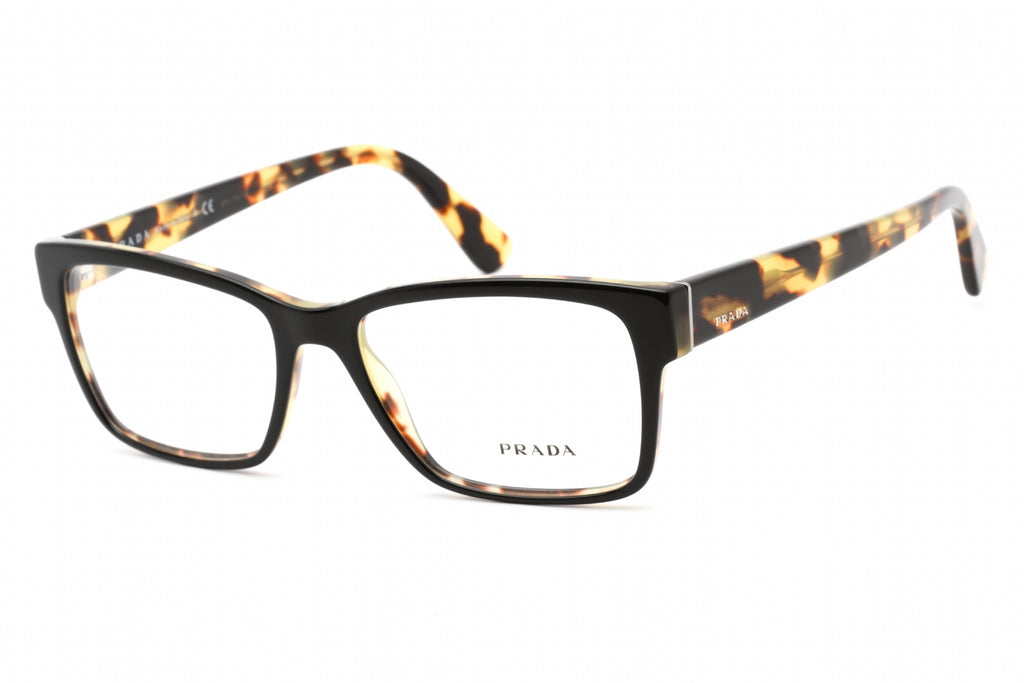 Prada PR15VV Sunglasses Top Black/medium Havana / Clear Lens Men's