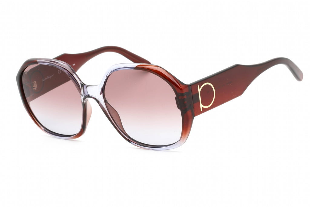 Salvatore Ferragamo SF943S Sunglasses VIOLET BROWN GRADIENT/Violet Grey Gradient Women's