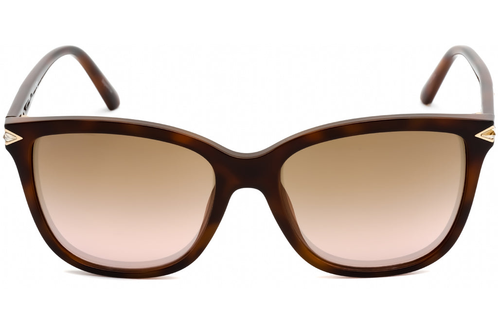 Swarovski SK0192 Sunglasses Dark Havana / Gradient Brown Women's