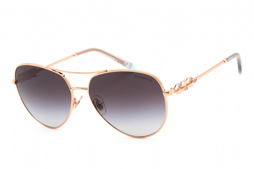 Tiffany 0TF3083B Sunglasses Rose Gold/Grey Gradient Women's