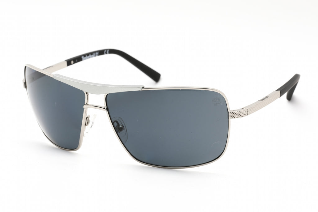 Timberland TB9258 Sunglasses shiny light nickeltin / smoke polarized Unisex