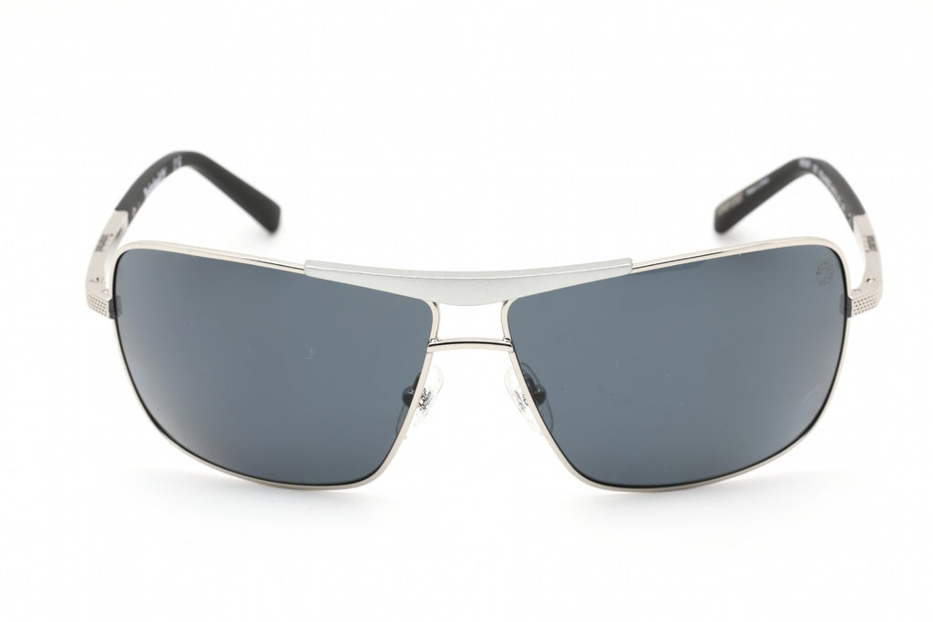 Timberland TB9258 Sunglasses shiny light nickeltin / smoke polarized Unisex