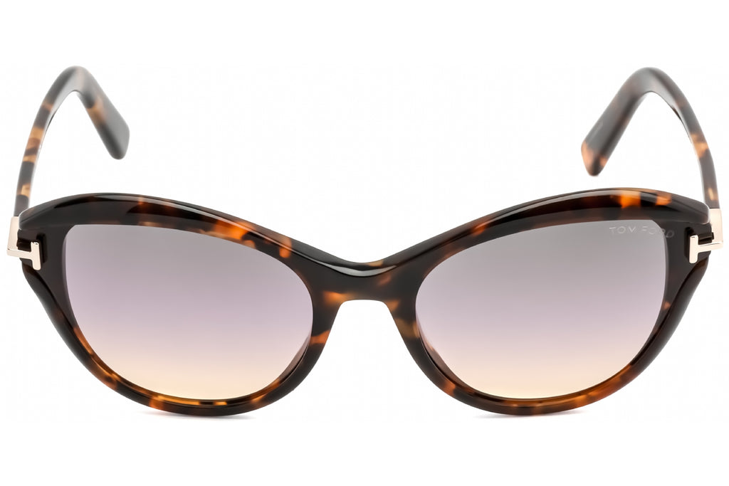 Tom Ford FT0850 Sunglasses Colored Havana / Gradient Smoke Women's