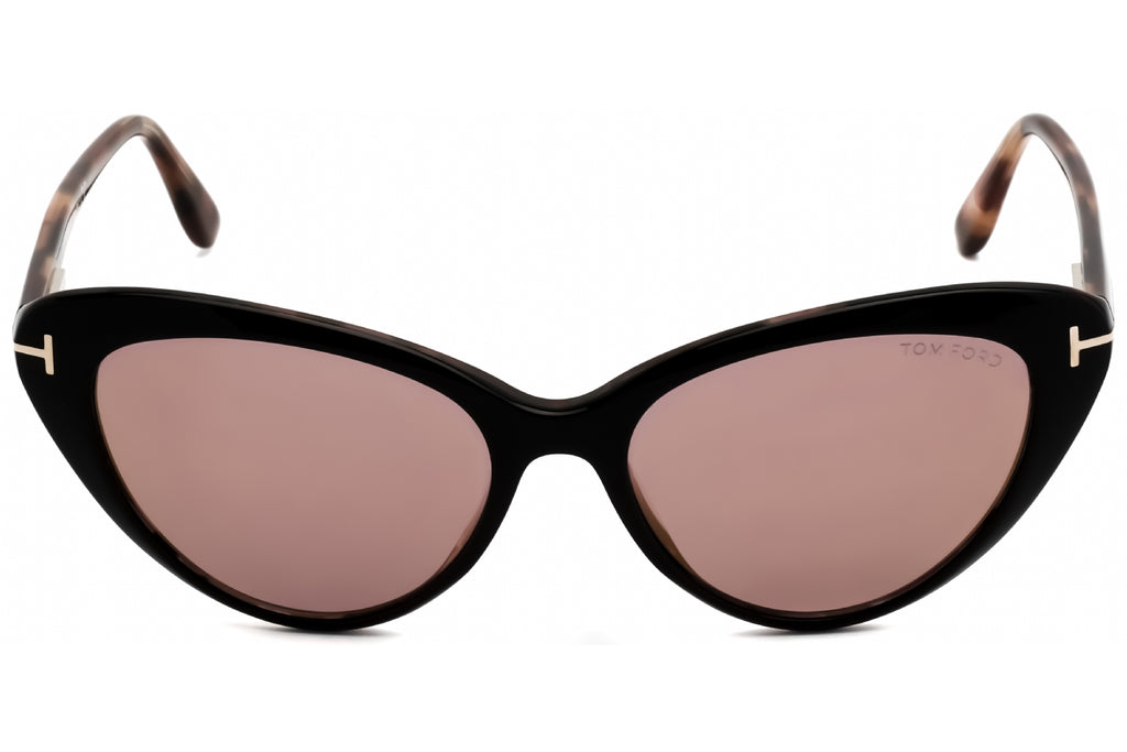 Tom Ford FT0869 Sunglasses Black/other / Gradient or Mirror Violet Women's