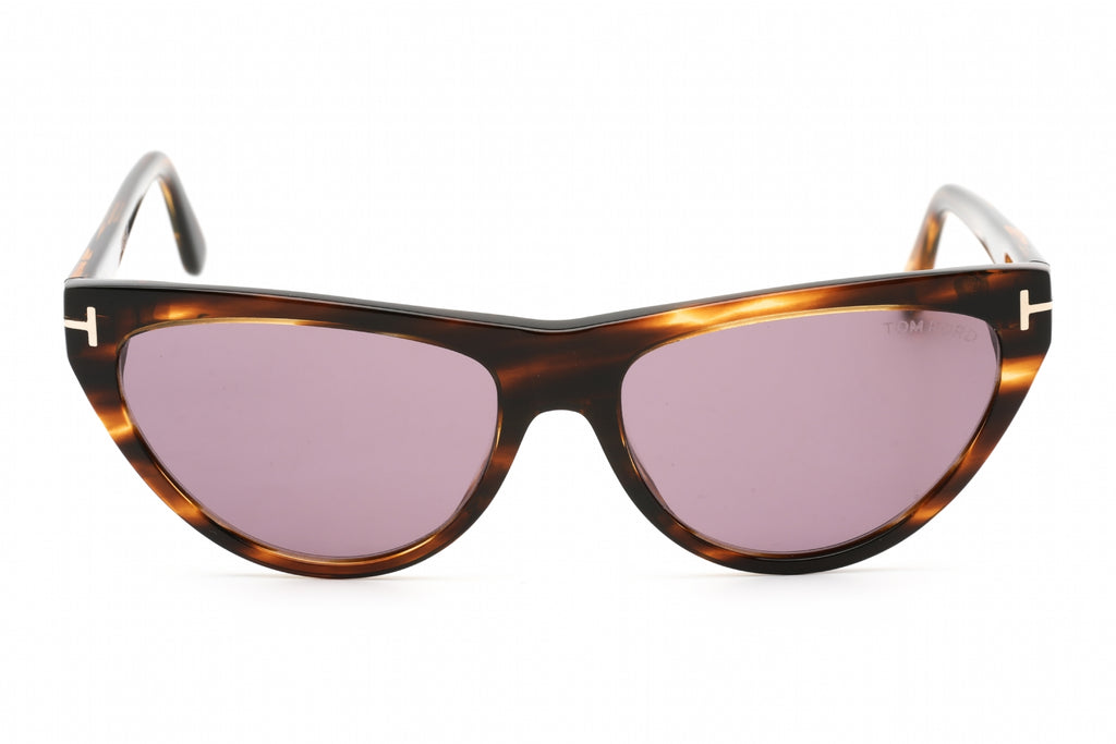 Tom Ford FT0990 Sunglasses coloured havana / violet Women's