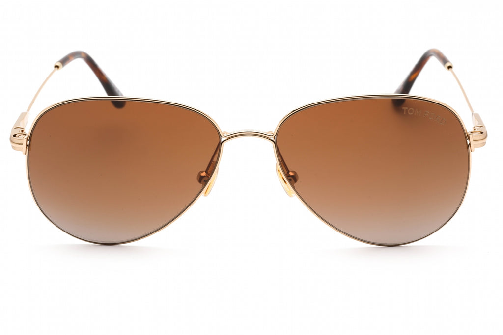 Tom Ford FT0993 Sunglasses gold / gradient brown Unisex