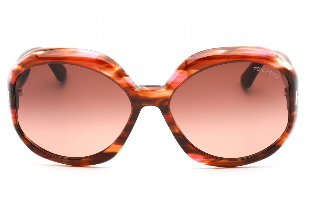 Tom Ford FT1011 Sunglasses Colored Havana / Gradient Brown Women's
