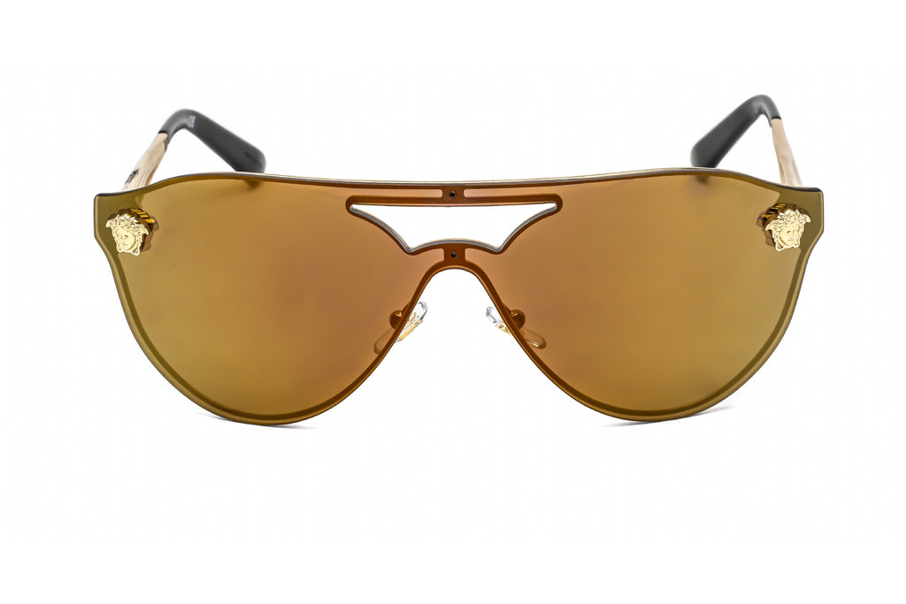 Versace VE2161 Sunglasses Gold / Brown Mirror Gold Women's