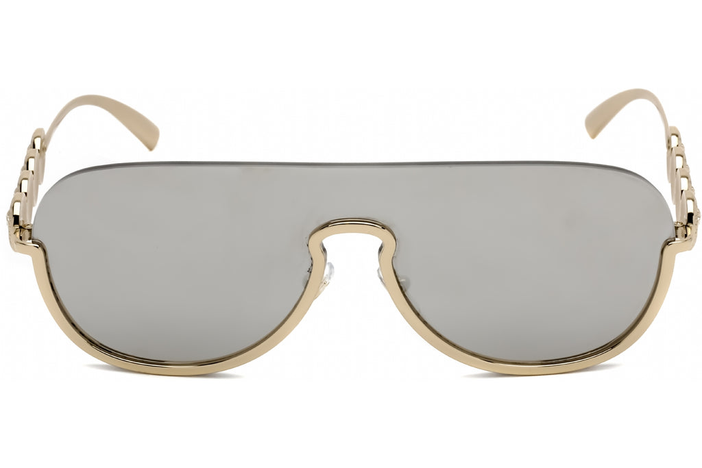 Versace VE2215 Sunglasses Pale Gold / Grey Mirror Women's