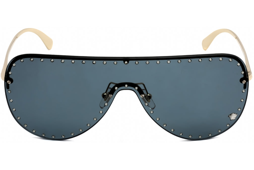 Versace VE2230B Sunglasses Pale Gold / Dark Grey Women's