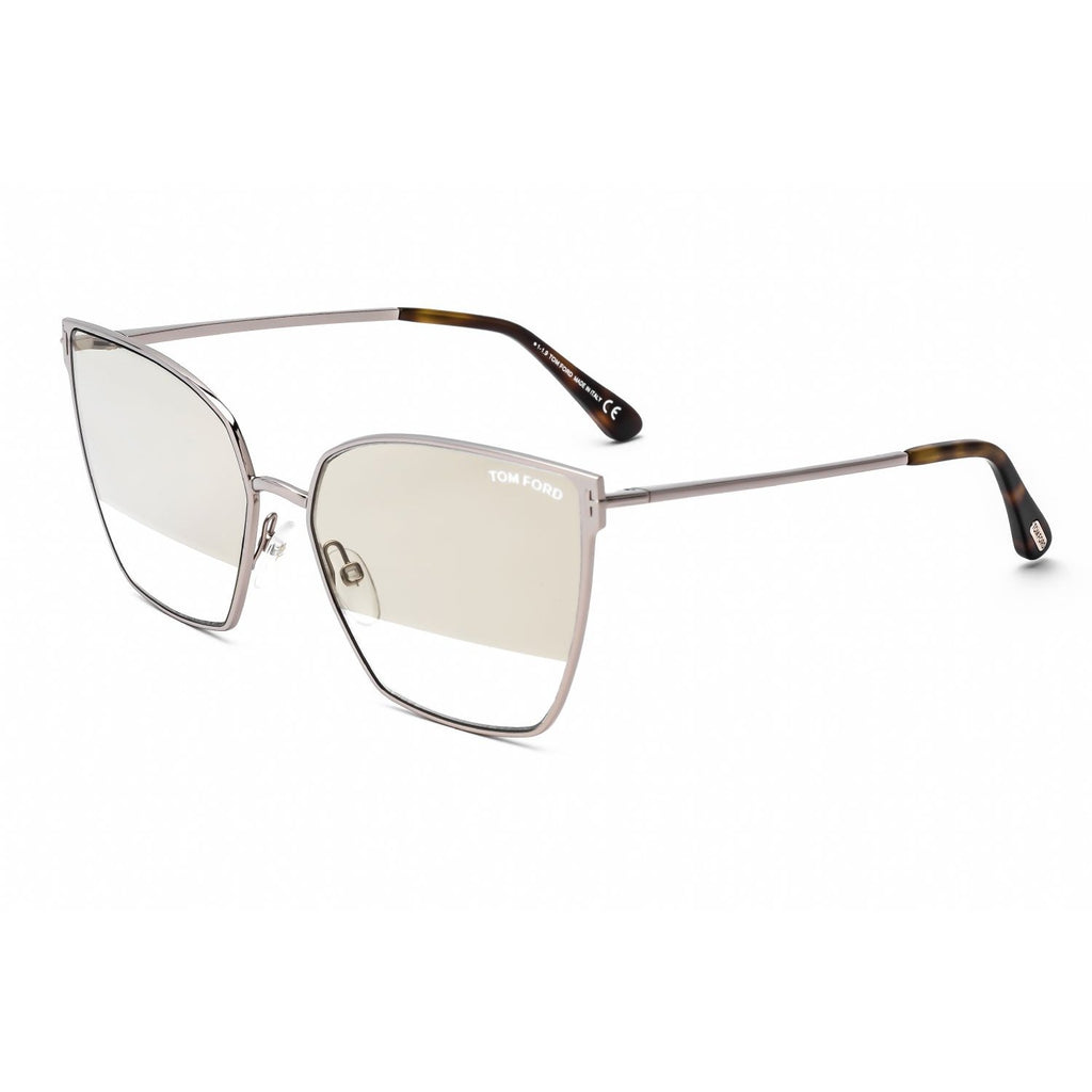 Tom Ford FT0653 Sunglasses Shiny Rose Gold / Gradient Smoke Women's