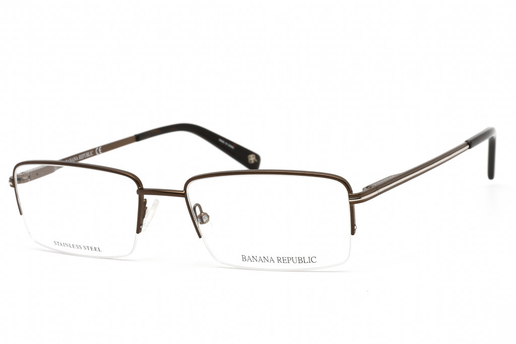 Banana Republic EMIL Eyeglasses Matte Brown / Clear demo lens Men's