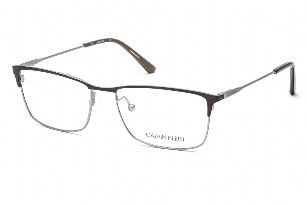 Calvin Klein CK18122 Eyeglasses Satin Brown / Clear Lens Unisex