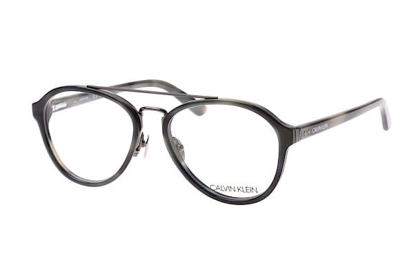 Calvin Klein CK18511 Eyeglasses Charcoal Havana / Clear Lens Men's