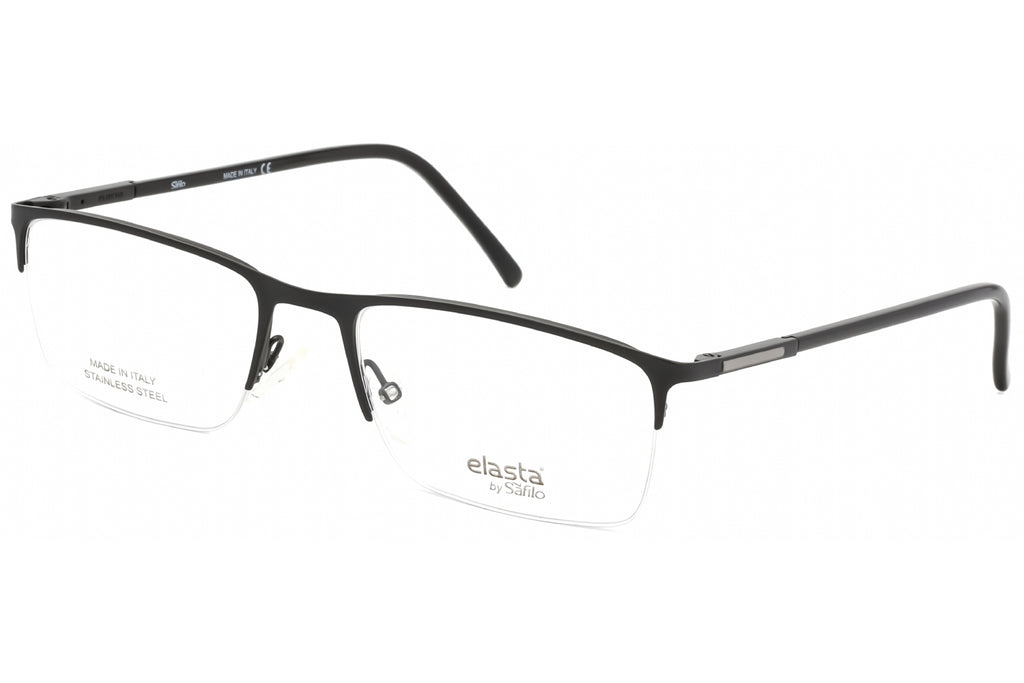 Elasta E 7233 Eyeglasses Matte Black / Clear Lens Men's