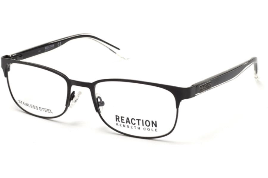Kenneth Cole Reaction KC0801 Eyeglasses Matte Black / Clear Unisex
