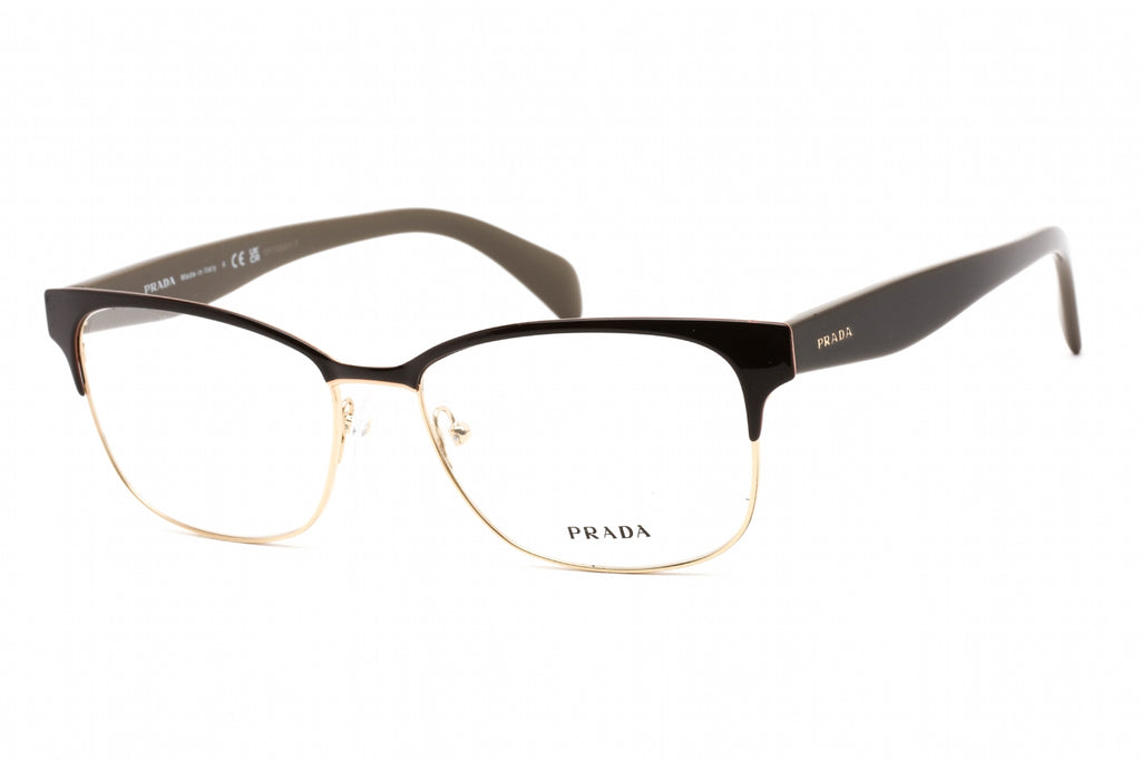 Prada PR65RV Eyeglasses Dark Brown / Clear Lens Women's
