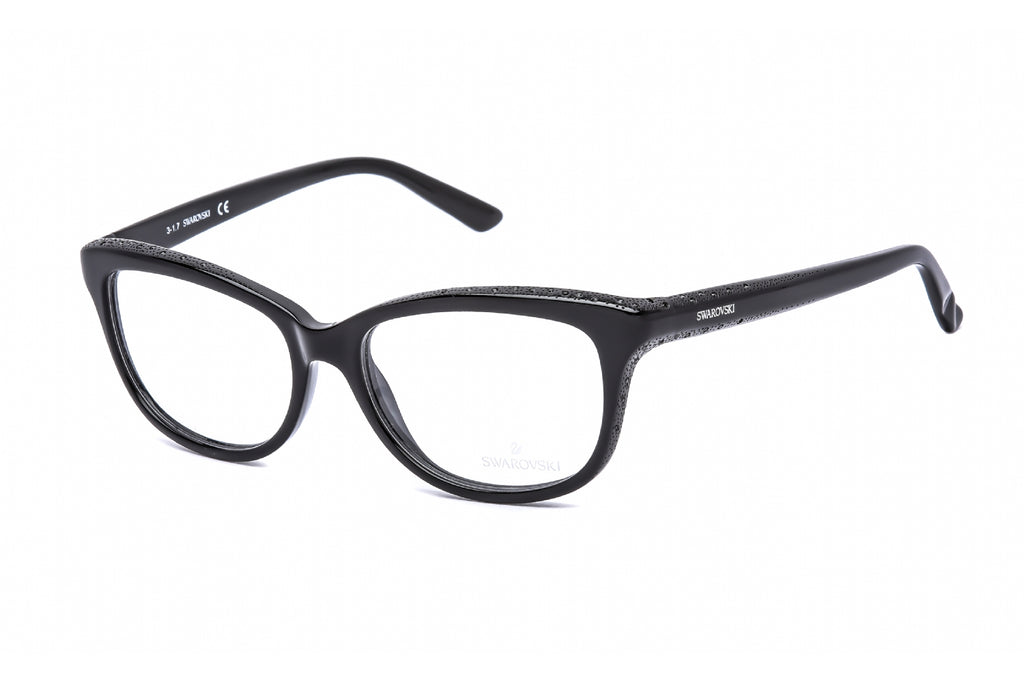 SWAROVSKI SK5100 Eyeglasses Shiny Black / Clear Lens Women's