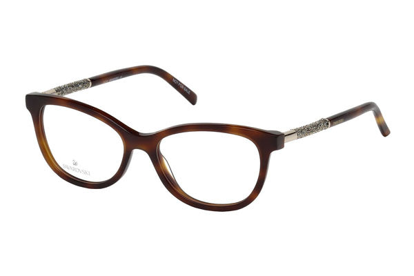 SWAROVSKI SK5211 Eyeglasses Blonde Havana / Clear Lens Women's