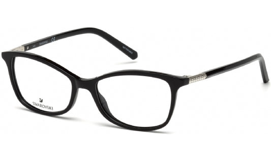 Swarovski SK5239 Eyeglasses Black / Clear Lens Women's