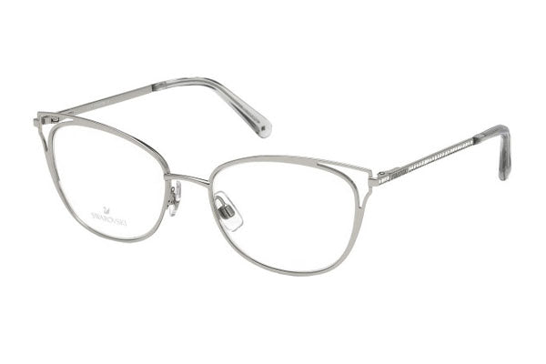 Swarovski SK5260 Eyeglasses Shiny Palladium / Clear Lens Women's