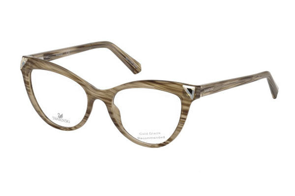Swarovski SK5268 Eyeglasses Light Brown/Other / Clear Lens Women's