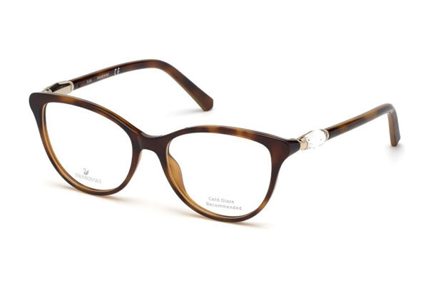 Swarovski SK5311-F Eyeglasses Dark Havana / Clear Lens Women's