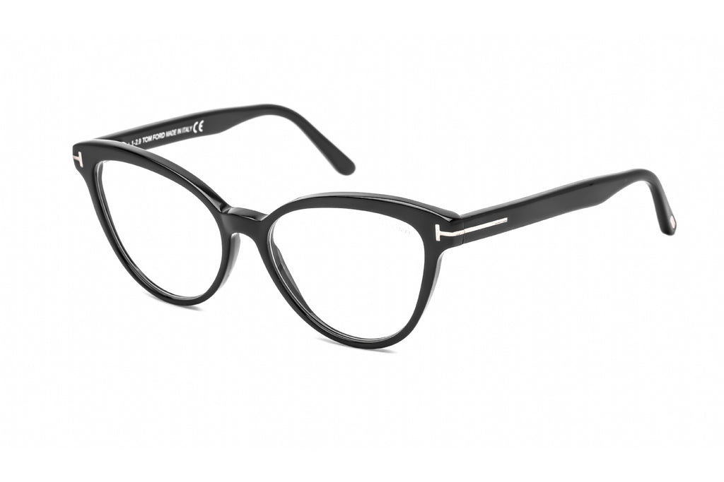 Tom Ford FT5639-B Eyeglasses Shiny Black / Clear Lens Women's