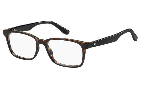 Tommy Hilfiger Th 1487 Eyeglasses Havana Brown / Clear demo lens Men's
