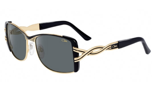 Cazal 9059 Sunglasses Black/Gold / Grey
