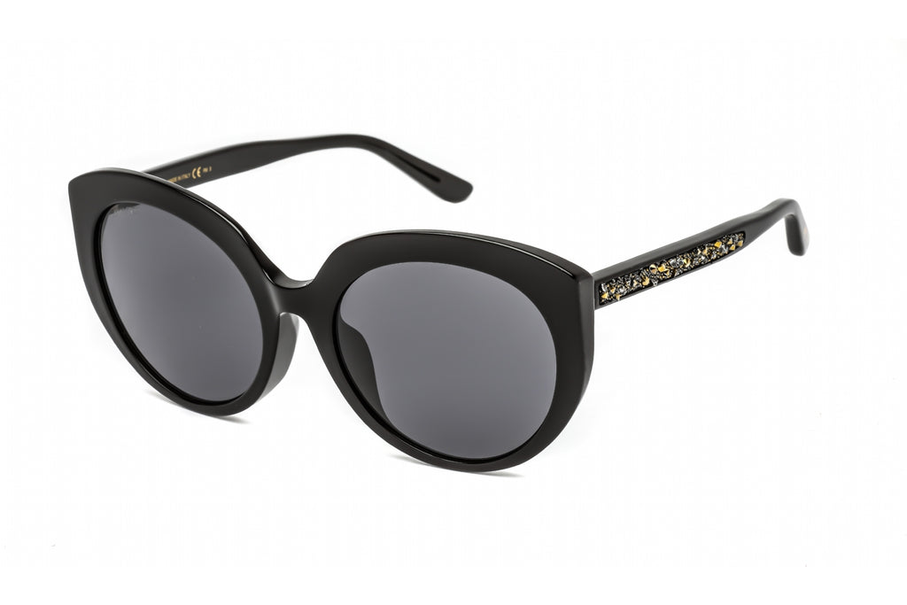 Jimmy Choo ETTY/F/S Sunglasses Black / Grey Blue Women's