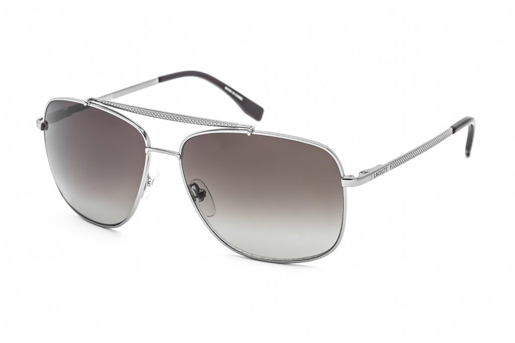 Lacoste L188S Sunglasses Light Gunmetal / Brown Gradient Men's