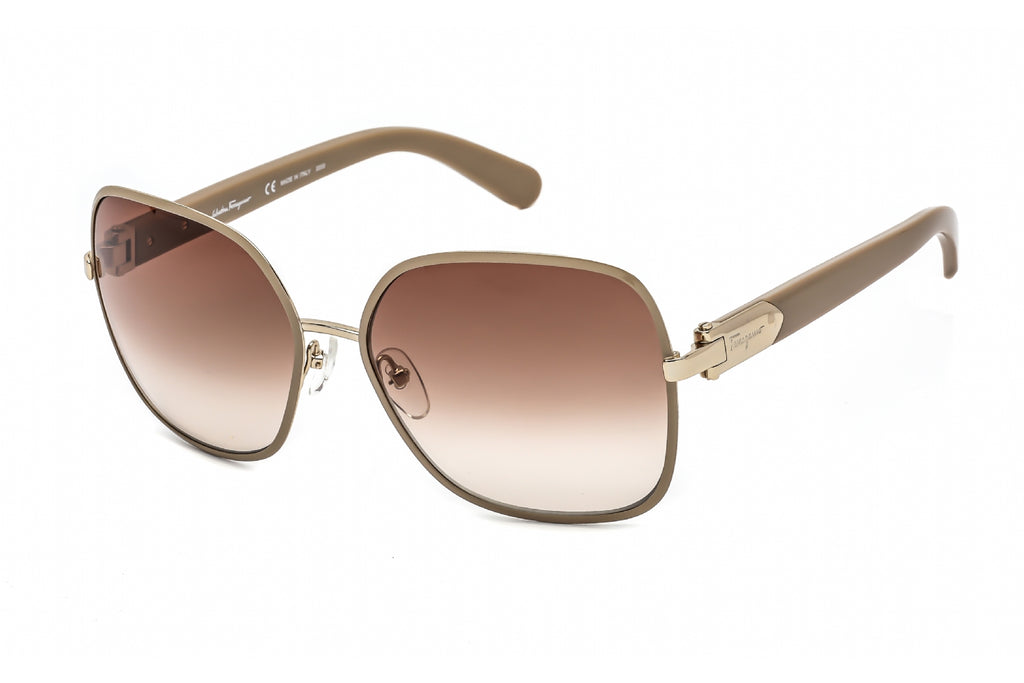 Salvatore Ferragamo SF150S Sunglasses Light Gold / Taupe Women's