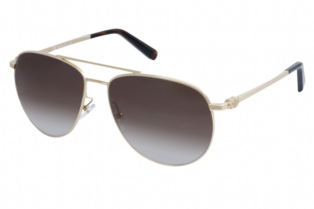 Salvatore Ferragamo SF157S Sunglasses Gold / Grey Gradient Unisex