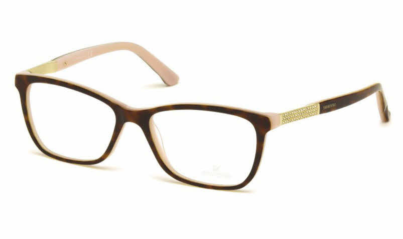 Swarovski SK5117 Eyeglasses Havana / Clear Lens Women's