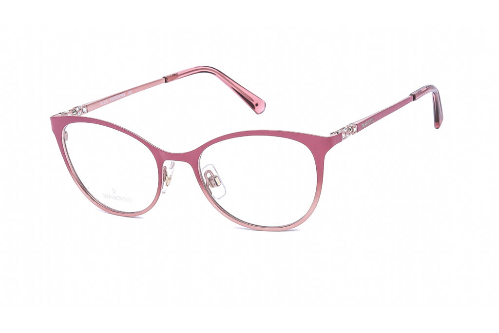Swarovski SK5248 Eyeglasses Shiny Pink / Clear Lens Women's