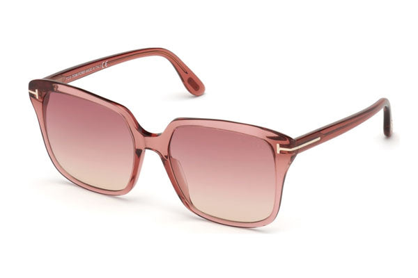 Tom Ford FT0788 Sunglasses Shiny Pink / Gradient Bordeaux Women's