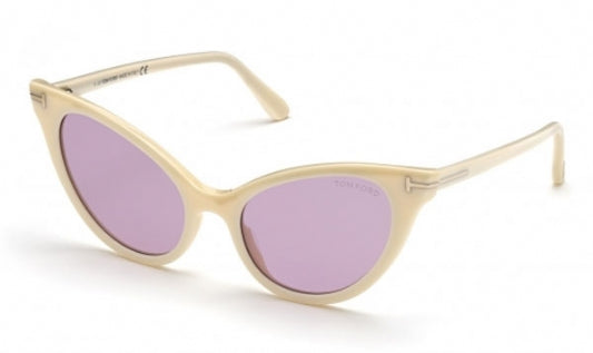 Tom Ford FT0820 Sunglasses Ivory / Violet